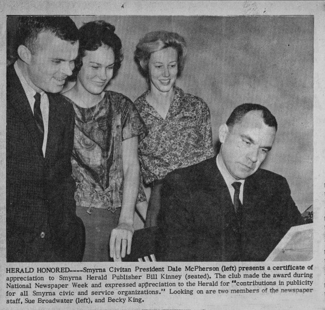 20.Bill Miles receivees Civitans award SH 10-17-63 (improved)