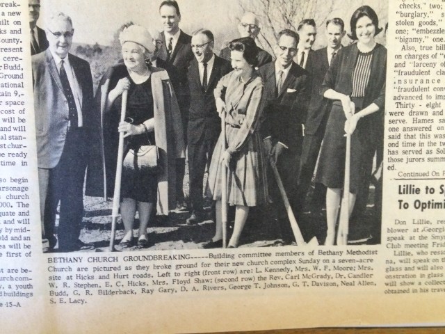 13. Bethany Methodist Church Groundbeaking, SH April 1965