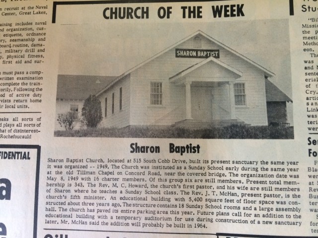 13. Sharon Baptist Church, 515 South Cobb Drive, SH 7-26-63, p. 8bIMG_0708