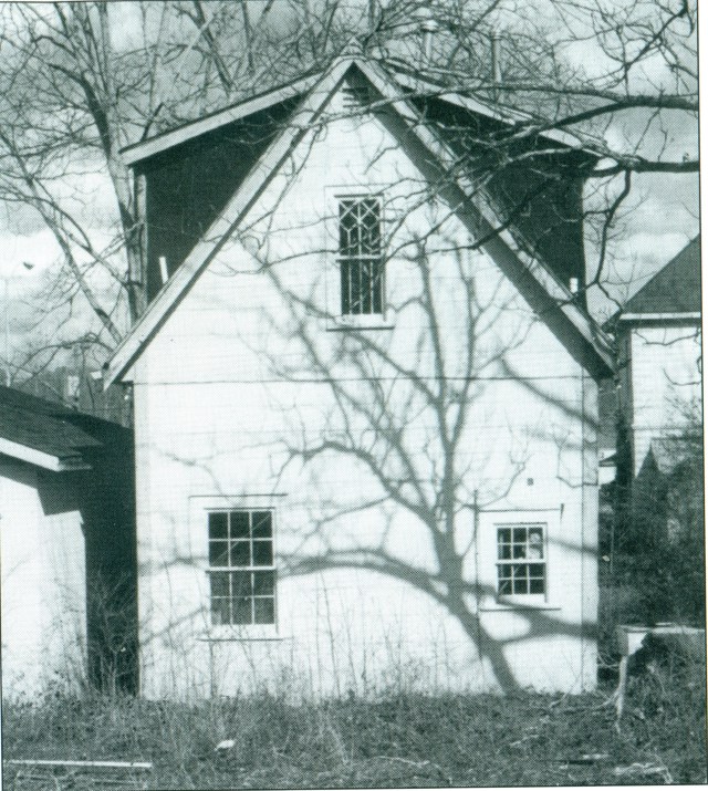 13. The only surviving portion of the 1883 Methodist Church stands behind the Gautschy house.