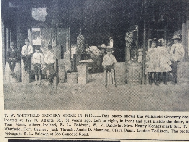 1ca. Whitfield Grocery Store, downtown Smyrna, SH 12-12-63, p. 2-b