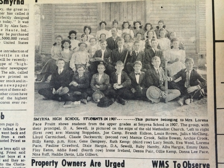 22. Smyrna High School students, 1907