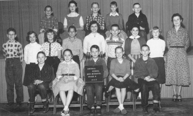 22. Smyrna School, 6th grade, 1957, Mrs. McDaniell, teacher