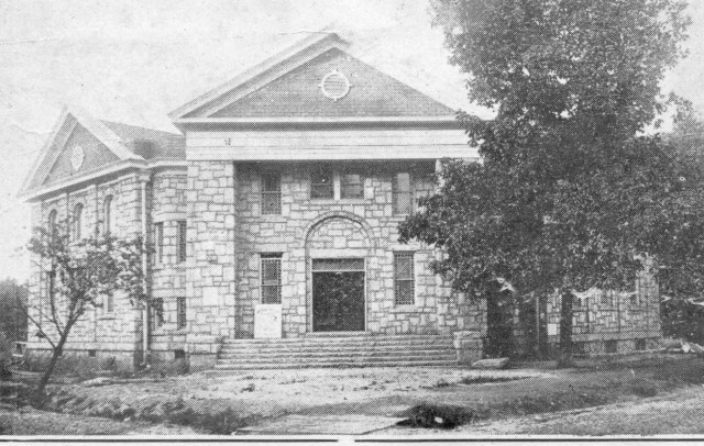 51. The 1924 First Baptist Church; the so-called Stone Church, the present First Baptist Church chapel