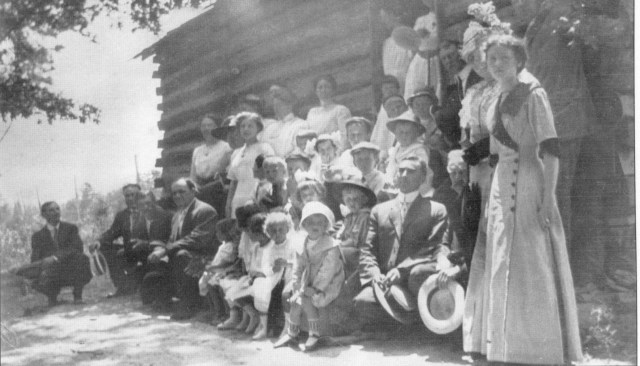 60. Log Cabin Church, original building