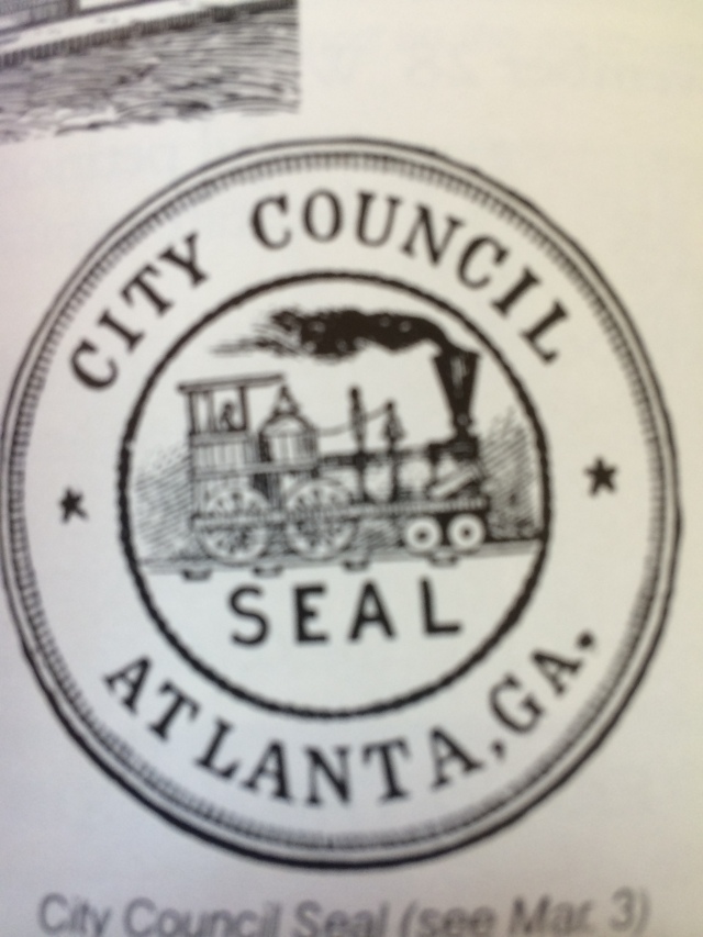 7.Atlanta City Council Seal with railroad motif