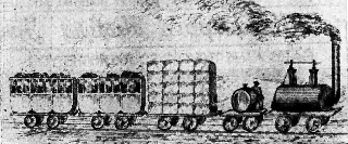 7.Western &amp; Atlantic train carrying cotton bales to market