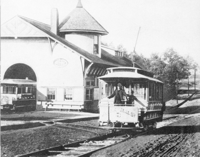 Atlanta's first electric streetcar, 1889 streetcarground at the southern end of Stephen Long marking the terminus of the W&A 1837