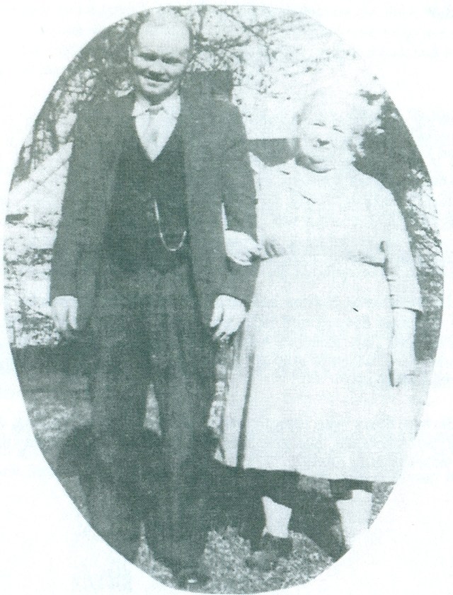 34b. Mr.&amp;Mrs. Robert Howard Bacon, Sr., grandparents of Mayor Max Bacon, mid 1940s