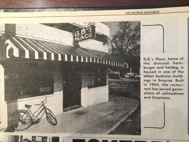 24a.G.B.'s Place Restaurant SN 1-12-76, p. 1.JPG (Marietta Daily Journal).JPG